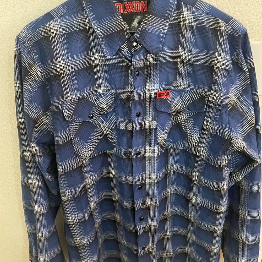 DIXXON Michael Myers Blue Plaid Men's Flannel Shirt